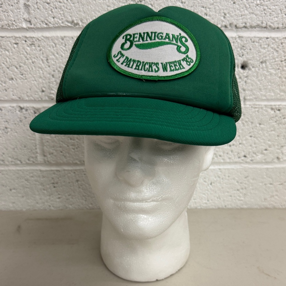 Vintage Green Bennigan's St. Patrick's Week 83’ SnapBack Trucker Hat